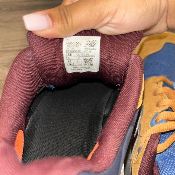 New Balance Men’s Blue and Brown Sneakers - Picture 5 of 5